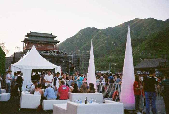 The Great Wall Music Festival, near Beijing. May 2013.