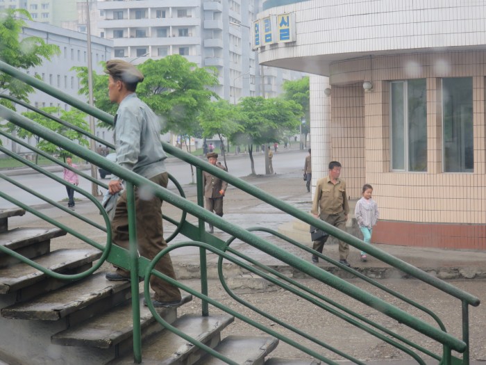A street scene taken from our tour bus. We were allowed at times to walk the streets but not often.